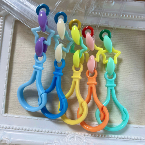 NO.183B 50個 キャンディバッグ キーホルダー 星 ゆめかわ チャーム