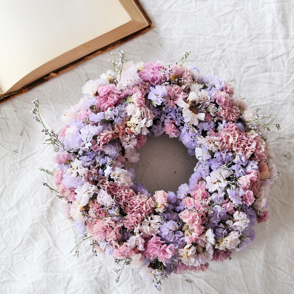 もこもこスターチスリース 019 ハーフリースドライフラワー