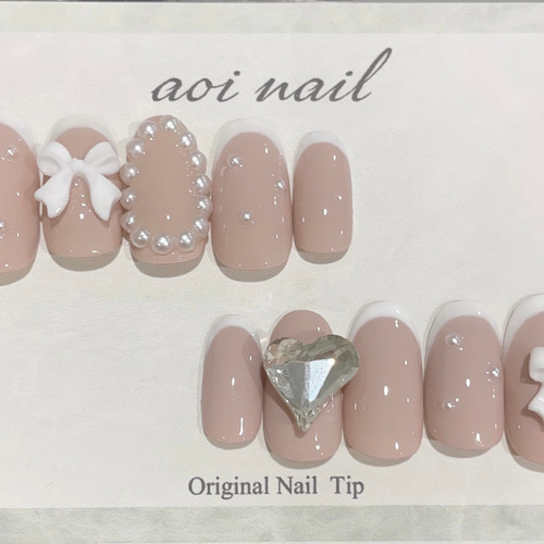 No,7 ネイルチップ 韓国ネイル ワンホンネイル 量産型ネイルチップ  