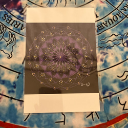 キレイ点描マンダラポストカード(循環) 1枚目の画像