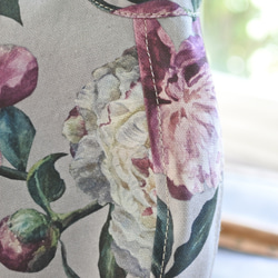 在庫一掃セール送料無料✩丸バッググレー花柄 5枚目の画像