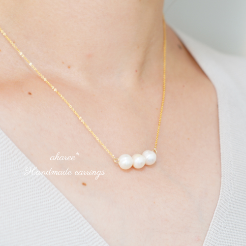 5㎜ 淡水パール * 14kgf　選べる長さ　高品質　フォーマル　ネックレス　フォーマル