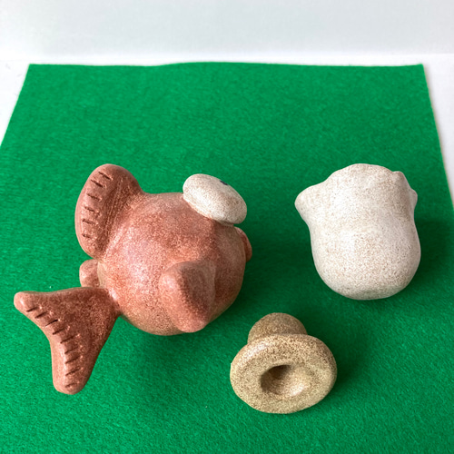 夏！おとぼけ金魚のお出かけセット 金魚鉢とカンカン帽子 玄関