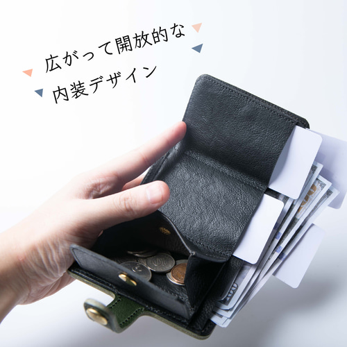 ミニ財布 日常 ビジネス 本革 日本製 コインケース カード お札 メンズ