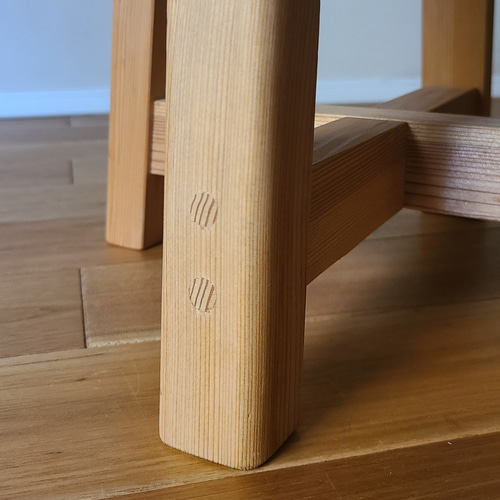 八角形の木目スツール 花台 踏み台 子ども椅子 サイドテーブル