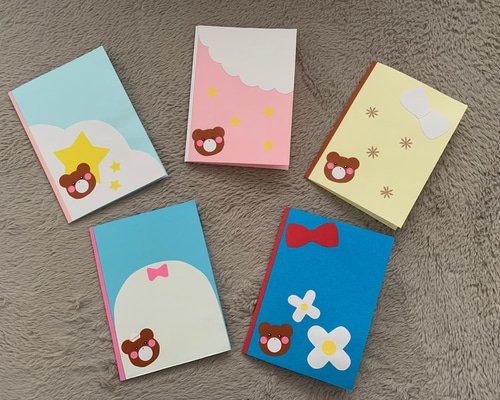 メッセージカード】くまさん 5枚セット その他素材 minamo 通販