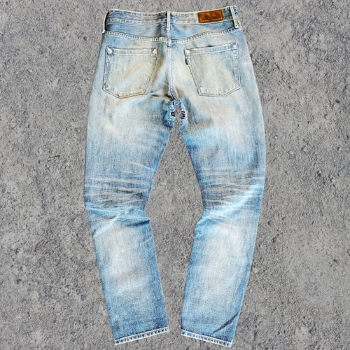 刺し子 パッチワーク リメイク デニムパンツ ジーンズ Levi's