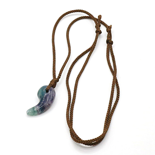 勾玉 レインボー フローライト magatama105 ネックレス