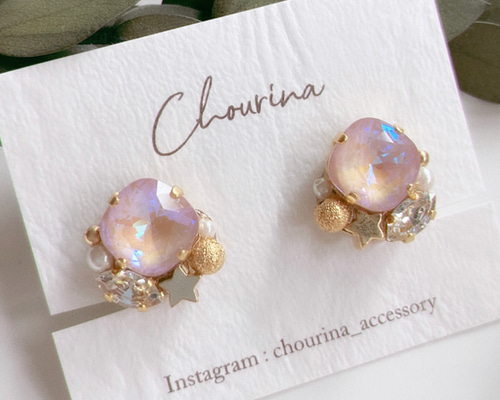 ♡ハンドメイド♡ビジューピアスイヤリング№621 ♡ハンドメイド♡ビジューピアスイヤリング№838