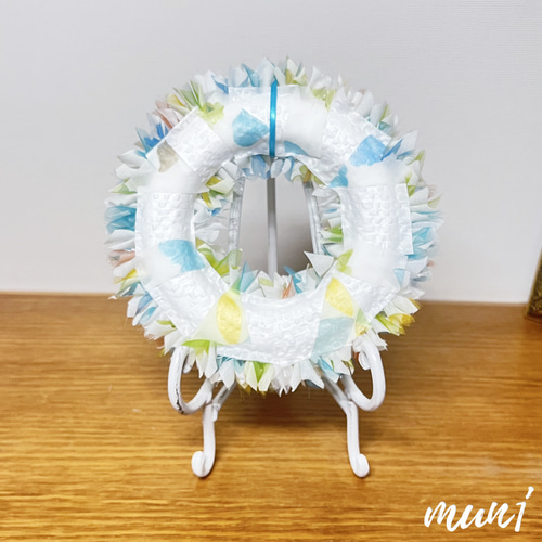 専用　布リース*バスケット　down to the sea*　マーメイドリース 布リース*バスケット down to the sea* マーメイドリース