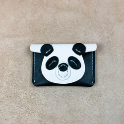 貓熊-零錢包-卡夾-台灣動物造型-真皮植鞣 第1張的照片