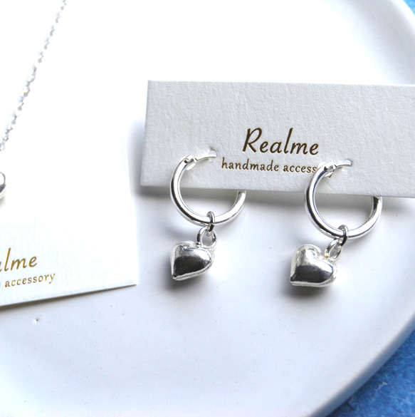 Creema限定】 カレンシルバー♡ハートアクセサリー 夏の福