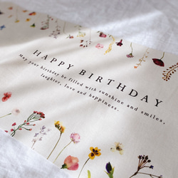 Birthday Tapestry /〈mini〉FLOWERS | コットンリネン |  バースデータペストリー 18枚目の画像