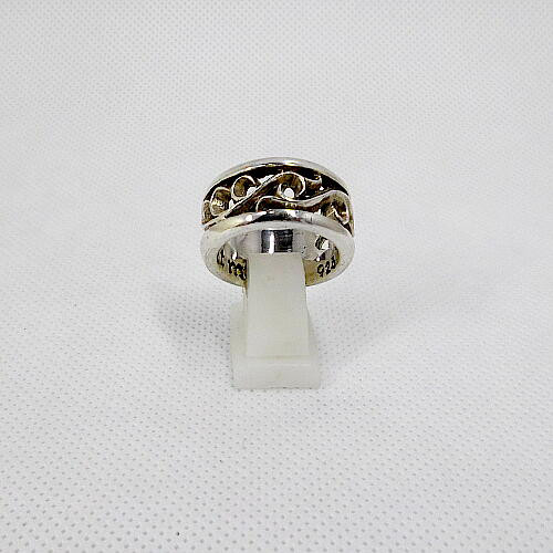 送料無料！ヴァインデザイン・シルバースクロールリング！1