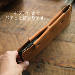 slim wallet スリムウォレット　ブルー　納期2週間 15枚目の画像