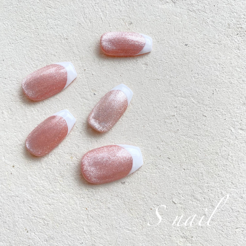 No.14】マグネットフレンチネイル ネイルチップ（つけ爪） S nail 通販