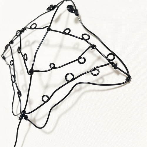 受注販売】マダラトビエイ エイ 立体 壁掛け ワイヤーアート