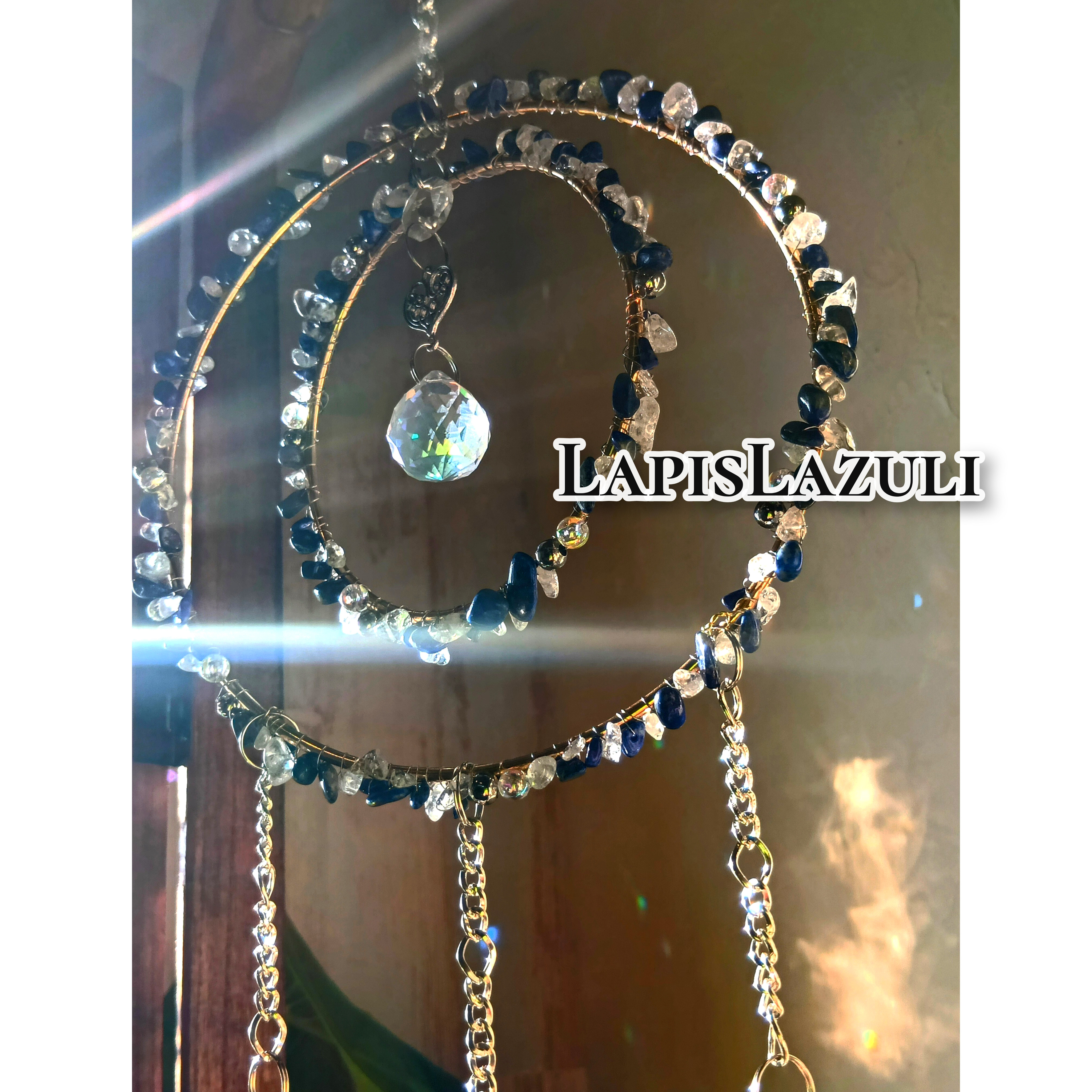 再販✫太陽のしずく・光の導き◈Lapis lazuli◈ラピスラズリ×サンキャッチャー