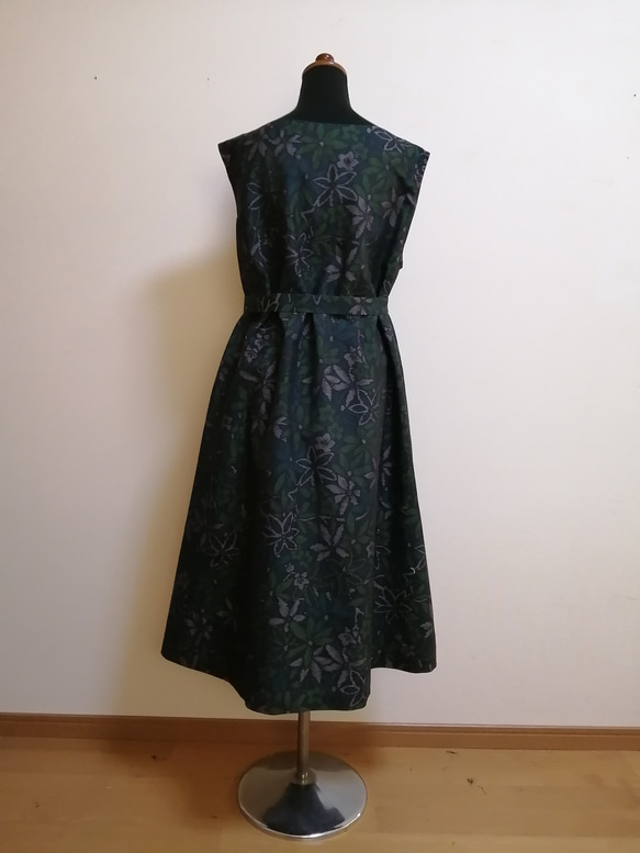 SOLD　着物リメイク　ワンピース　紬 