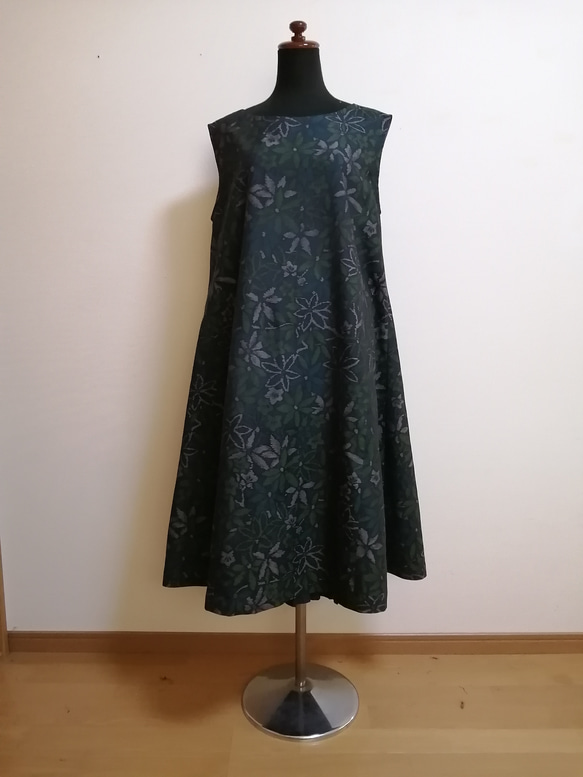 SOLD　着物リメイク　ワンピース　紬 