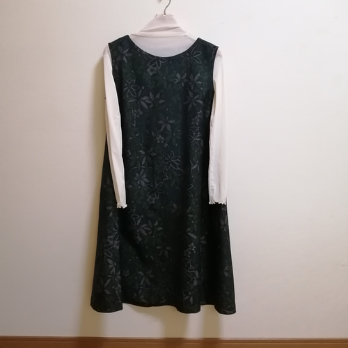着物リメイクワンピース3327 和洋折衷 古着 着物 和 ハンドメイド リメイク ワンピース