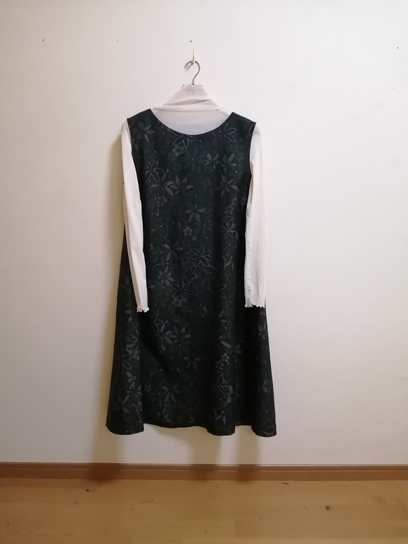 SOLD　着物リメイク　ワンピース　紬 