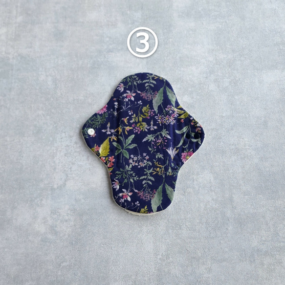 洗いやすくて乾きやすい　布ナプキン一体型Sサイズ（ブルー系） 4枚目の画像