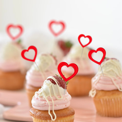 3個セットハート ♡ トップケーキ ハート hearth shape top cake LOVE 1枚目の画像