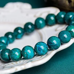 天然石　コッパーターコイズ  8⁺㎜⁺～11.8⁺㎜　ブレスレット　数珠　アメリカ産 1枚目の画像