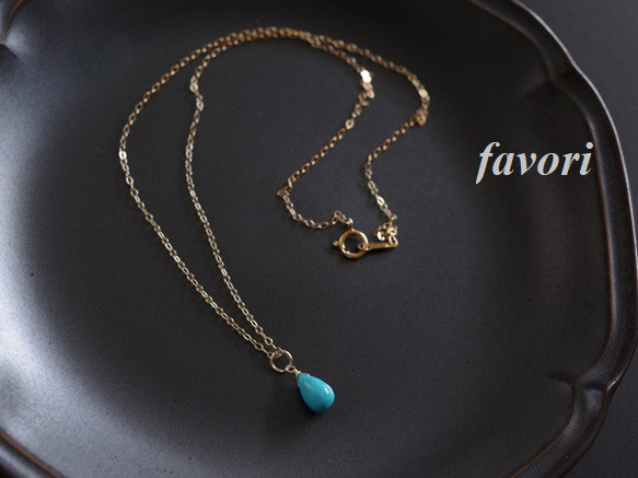 キングマンターコイズネックレス 14Kgf ネックレス・ペンダント favori 