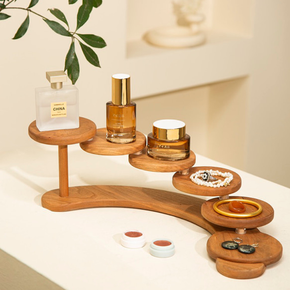小物置き 木製雑貨 コンポートディスプレイ アロマスタンド 卓上収納