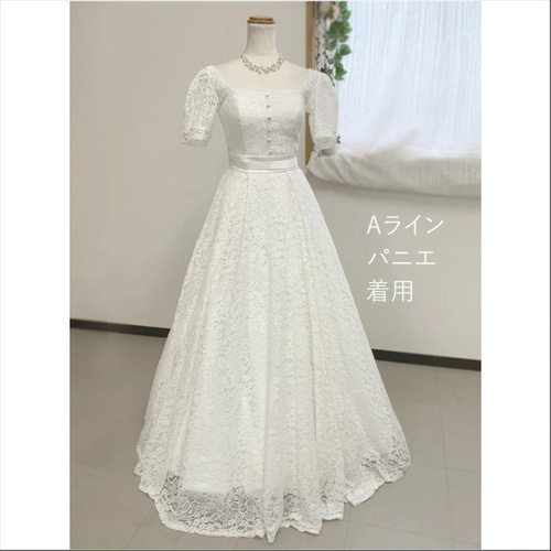 【美品】ウエディングドレス　前撮り　二次会　結婚式 ウエディングドレス 二次会 花嫁 前撮り ウェディングドレス