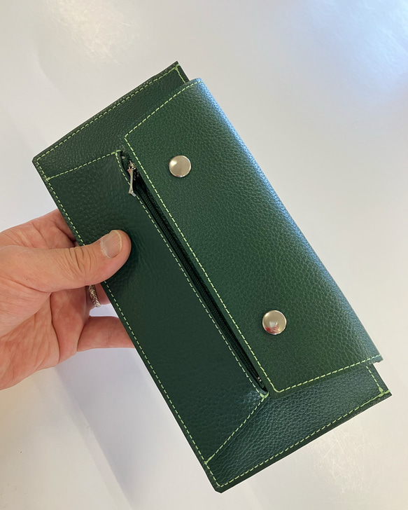 富士ワレット〜 沢山カードが入るマチなしレザーワレット 〜(姫路レザー) 1枚目の画像