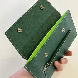 富士ワレット〜 沢山カードが入るマチなしレザーワレット 〜(姫路レザー) 5枚目の画像