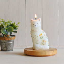【そらねこ】　キャンドルスタンド キャンドルスタンド コンポート L ブラウン ウッド 木製 shesay