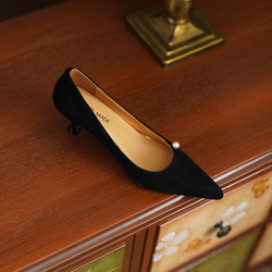 女式真皮鞋通勤派對鞋淺口高跟鞋 21.5cm-26cm #737⭐免運費⭐ 第19張的照片