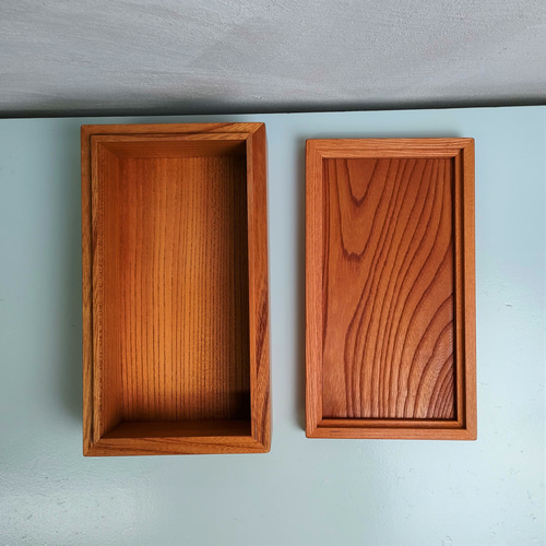 ケヤキの無垢材道具箱 NO.01 フリーボックス・小物入れ
