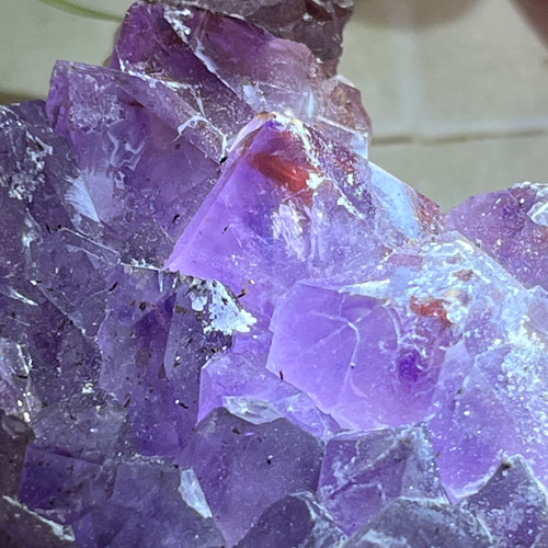 ゲーサイト ファントム✨ レッド アメジスト クラスター 原石 天然石