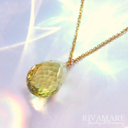 最上品質 大粒14mm 宝石質レモンクォーツネックレス ブラジル産 最上品質 大粒14mm 宝石質レモンクォーツネックレス ブラジル産