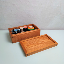 ケヤキの無垢材道具箱 NO.01 フリーボックス・小物入れ マコトントコ