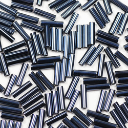 竹ビーズ 二分竹 ヘマタイト ガンメタ 2枚目の画像