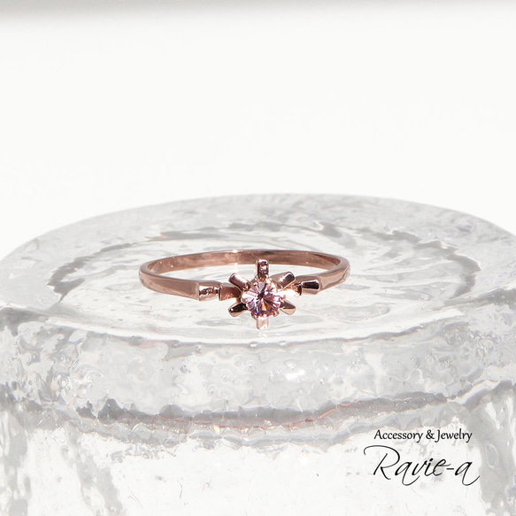 1 環高品質水晶淺玫瑰粉紅生日禮物 第3張的照片