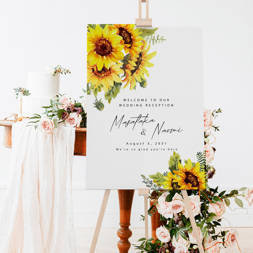ひまわりウェルカムボード ひまわり ウェルカムボード | Wedding Item Shop Marrow