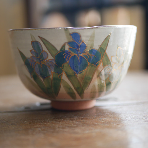 京焼・清水焼 色絵 抹茶茶碗（菖蒲） 茶碗・めし碗 Shun 通販 16044472