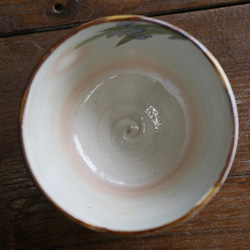 京焼・清水焼　色絵　抹茶茶碗（菖蒲） 5枚目の画像