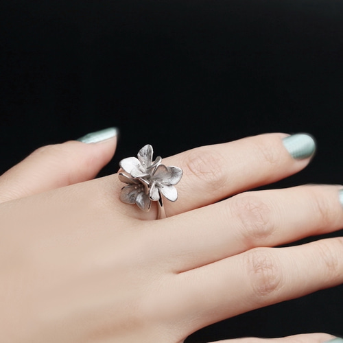 星の花カランコエのリング シルバー/ゴールド Silver925 ◇ リング  