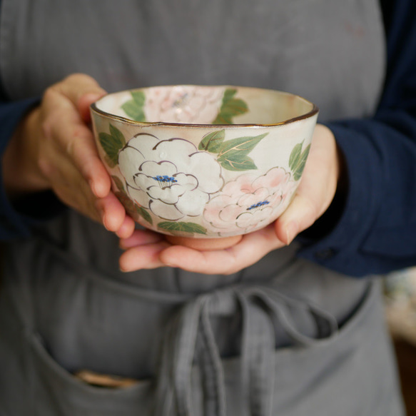 京焼・清水焼 色絵 抹茶茶碗（牡丹） 茶碗・めし碗 Shun 通販
