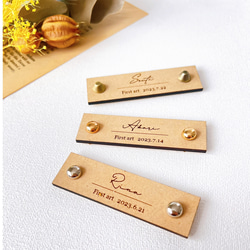 【ファーストアートタグ / ネームプレート / 筆記体 】 名入れ　オーダー　ファーストアート 1歳　敬老の日 4枚目の画像