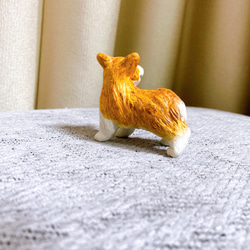コーギー　ミニチュア　犬　フィギュア　置物　粘土　オブジェ 6枚目の画像