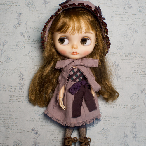 ブライスアウトフィット帽子付き可愛いお洋服セット その他人形 Doll
